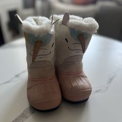 Cat &jack Snow Boots For Little Girls Size 8c