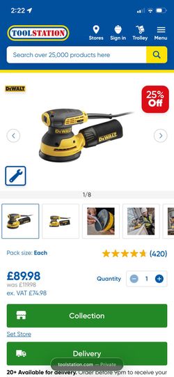 DeWalt sander