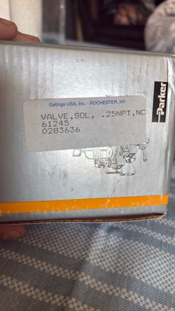 Getinge 61245 Parker Solenoid Valve 1/4” NPT – Brand New Sealed OEM