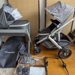 (Cleaned) Uppababy Vista V2 Stroller With Single Seat