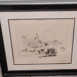 SALVADOR DALI original Early Etching