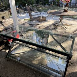 3 tier glass tv stand