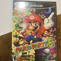 Mario Party 6 Gamecube Videogame CIB w/ All Inserts And Manual Tested To Work 
