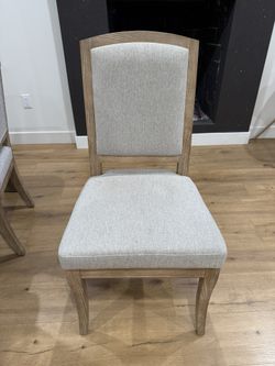 Wooden Dining Chairs, Beige