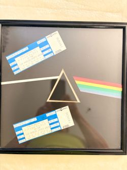 Pink Floyd 1987 Original Concert Ticket Display (Framed)