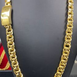 15mm Chino Link Chain(gold Filled)