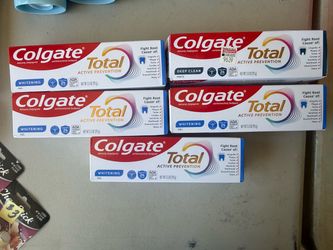 $3 NEW COLGATE TOTAL TOOTHPASTE $3 EACH