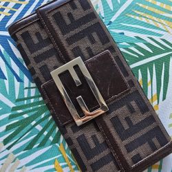 Authentic FENDI Zucca Wallet
