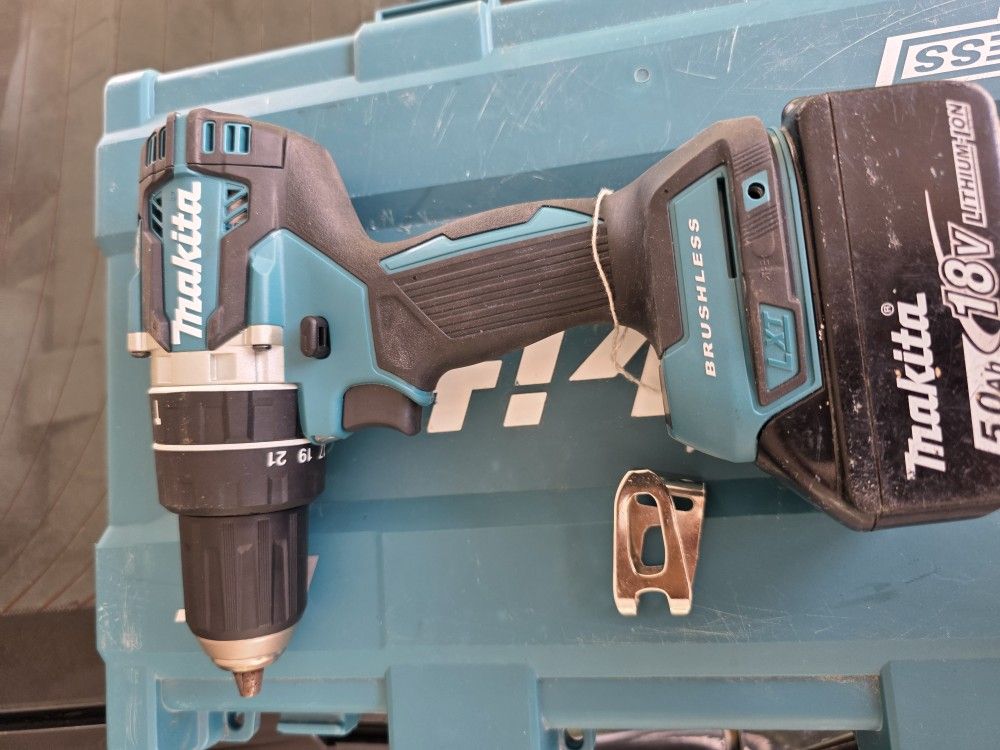 Makita 18v New Hammer Dirll And Battery Used No Charger