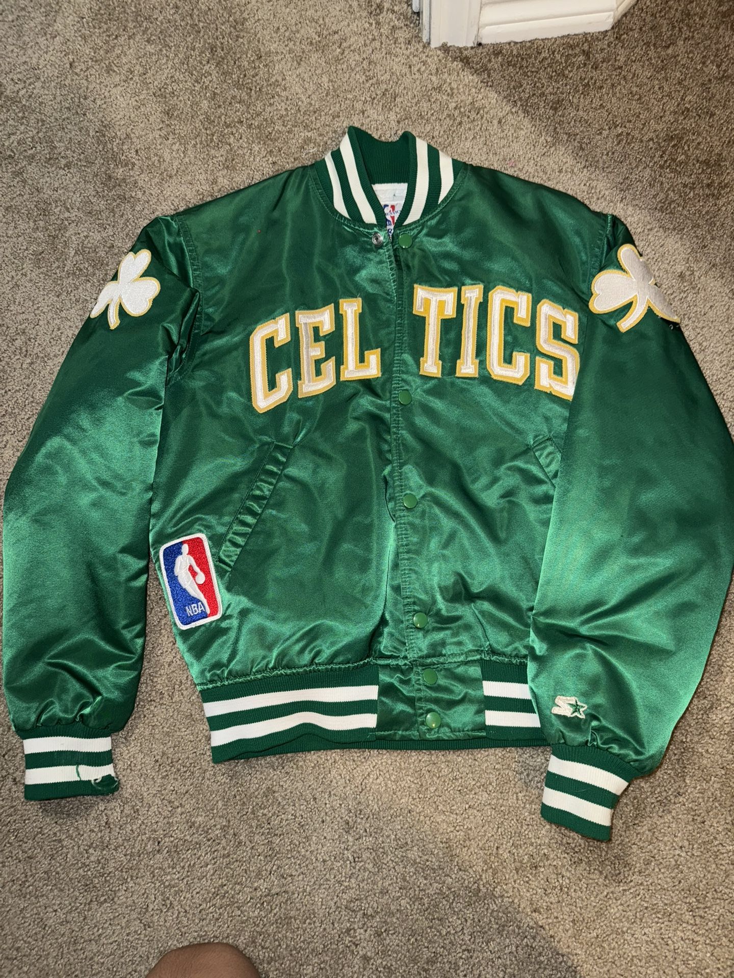 Authentic 90’s Vintage Boston Celtics Bomber Jacket