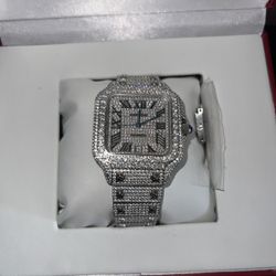 Cartier Moissanite Watch 