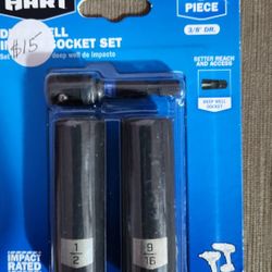 Hart Impact Driver Deep Well Socket Set