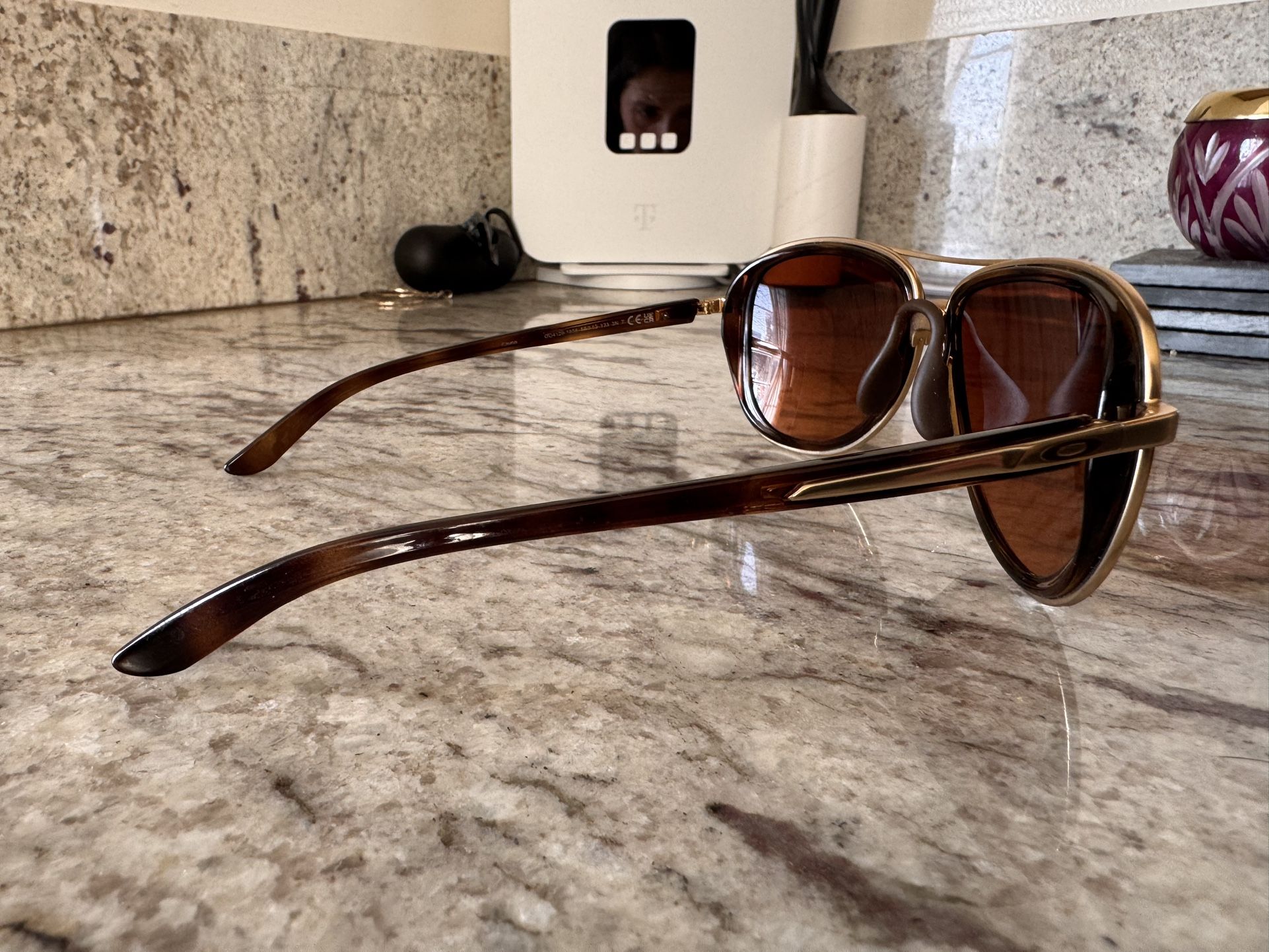 Oakley Split Time Sunglasses in Tortoise and Dark Brown Lenses Oakley 0OO4129 Sunglasses in Tortoise | Target Optical main image 2