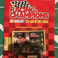 Racing Champions 1997 Edition Nascar Geoff Bodine #7 QVC Car -1:64-