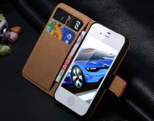 iPhone 7 leather flip case