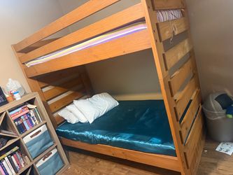Solid Wood Twin Bunk Bed Frame