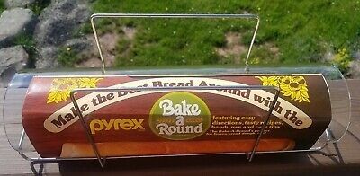 Vintage Pyrex Corning Bake a Round Tube and Stand