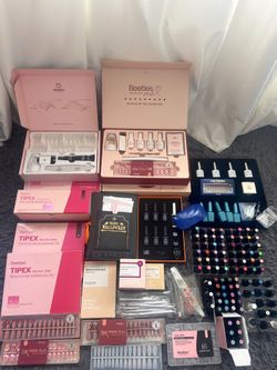 Beetles Nail Kit Bundle – Gel Polish, Tips, Press-On, Tools, Lamp Set – Full Set