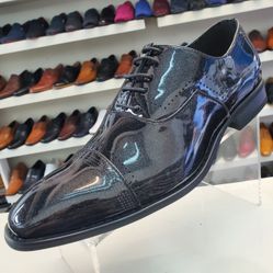 Pat leather men dress shoes