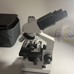Microscope With 50 Sample Slides.