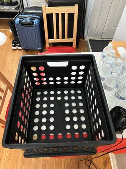 Black Storage Crate