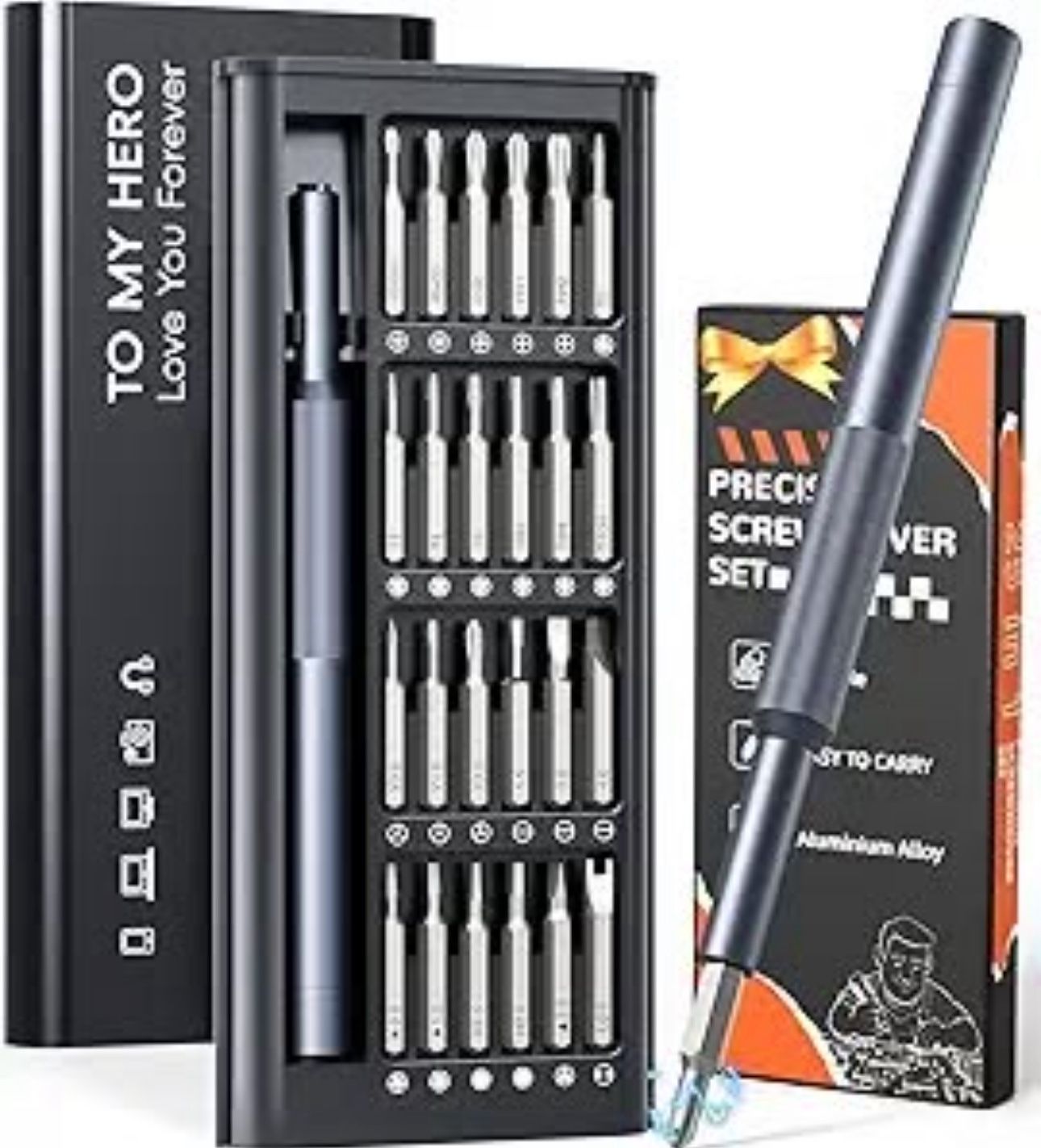 BRAND NEW 25 in 1 Precision Magnetic Screwdriver Set for Electronics, Phone, Laptop, Watch, Eyeglasses, Ring Doorbell, PC, Small Gift Gadget