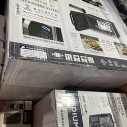 Vissani Countertop Microwave In Stainless Steel 