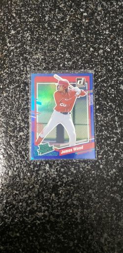 2023 JAMES WOOD PANINI DONRUSS RATED PROSPECT BLUE HOLO PARALLEL