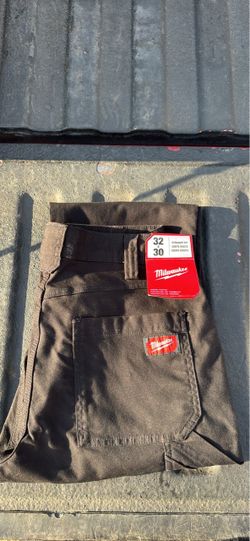 🔴 NEW Milwaukee Work Pants – Black – 32x30 – Straight Fit