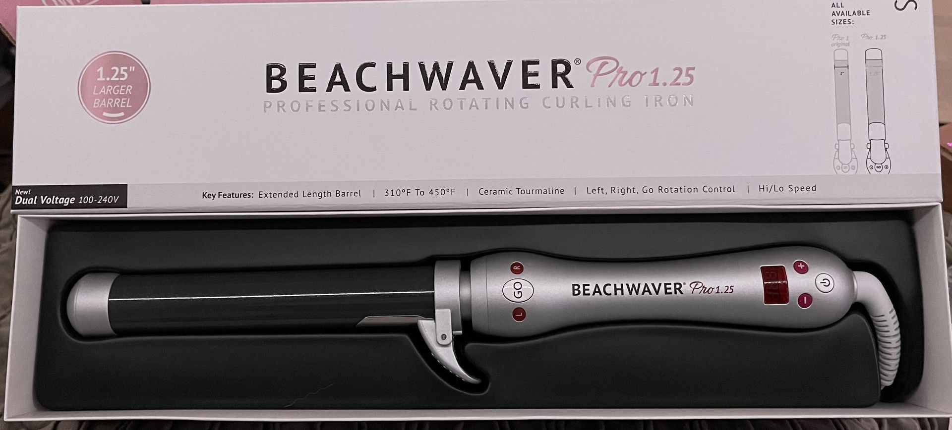 The BEACHWAVER Pro 1.25 Profession Rotating Curling Iron #I5