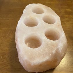 Pink Himalayan Rock Salt Candle Holder