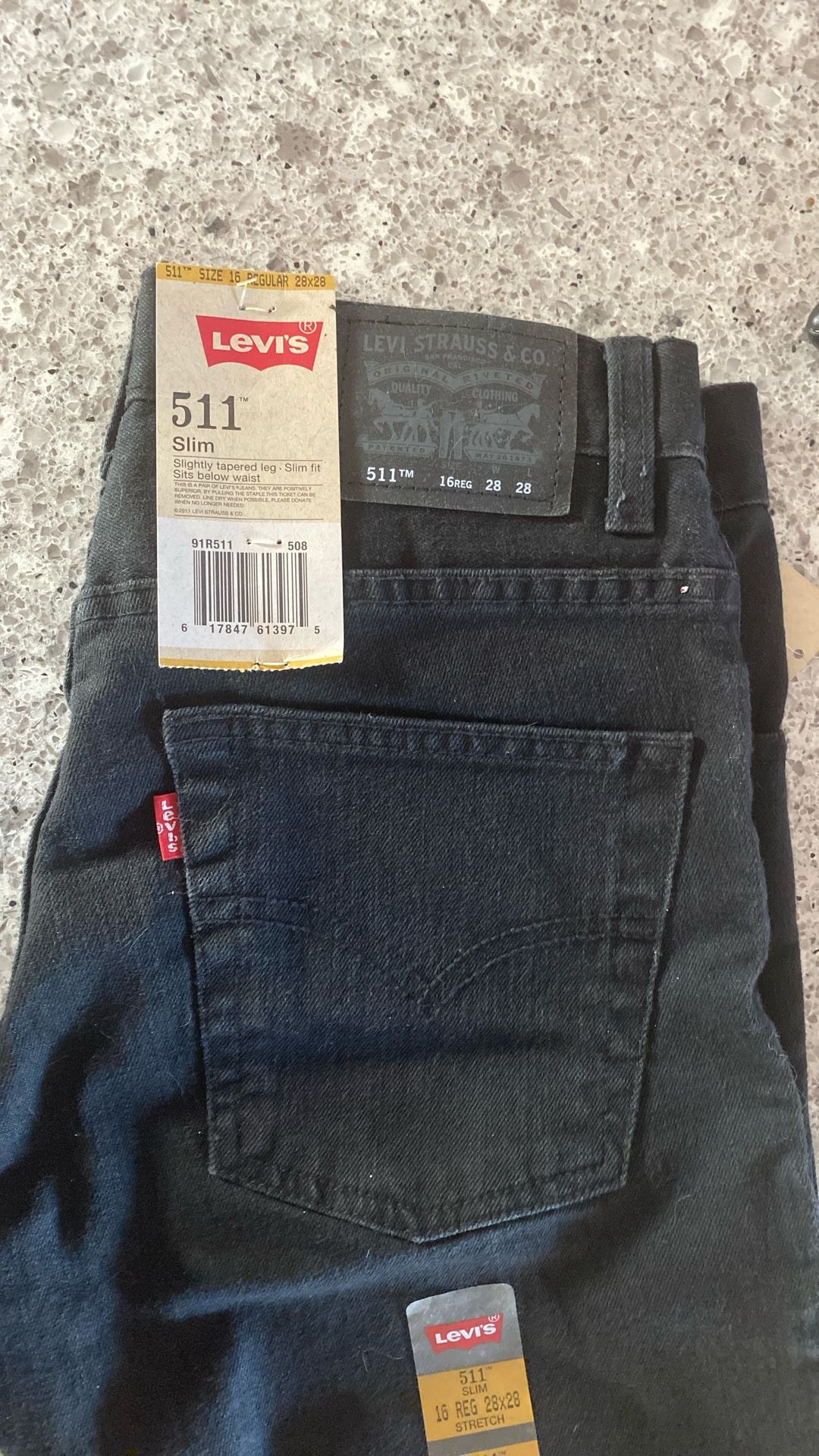Levi Jeans Slim Fit, Sits Below Waist