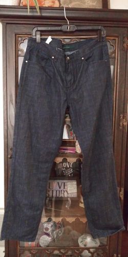 Perry Ellis Mens Pants Indigo