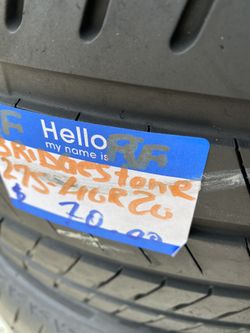 2 used tire 275-40-20 Bridgestone RF