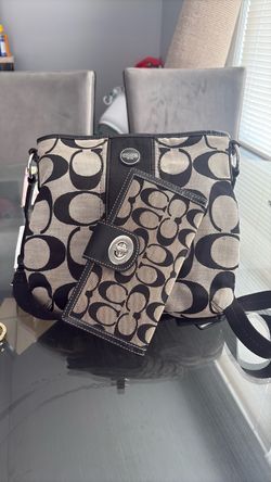 Coach Signature Crossbody Bag with Wallet