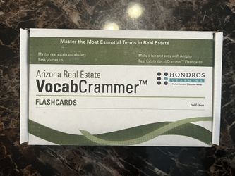 Arizona Real Estate School State Exam Prep Cards (Was $45, Now $25)