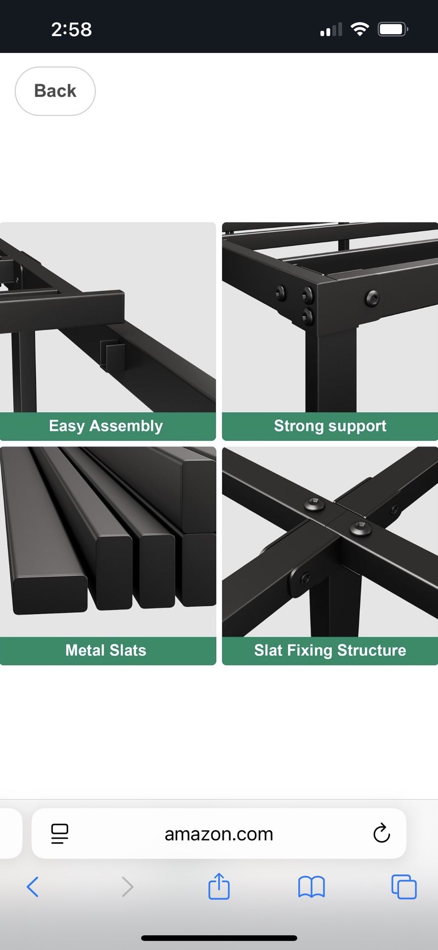 Queen Metal Bed Frame