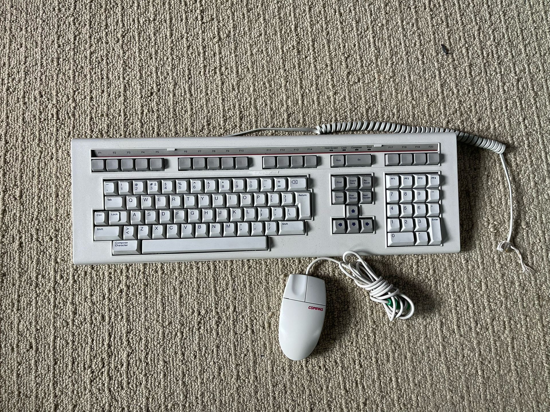 80s 90s computer Keyboard and Mouse