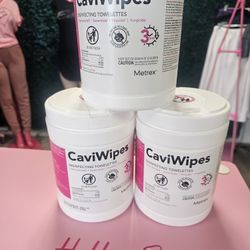 CaviWipes - Disposable Germicidal Cleaner & Salon Spa Esthetician Disinfecting Wipes