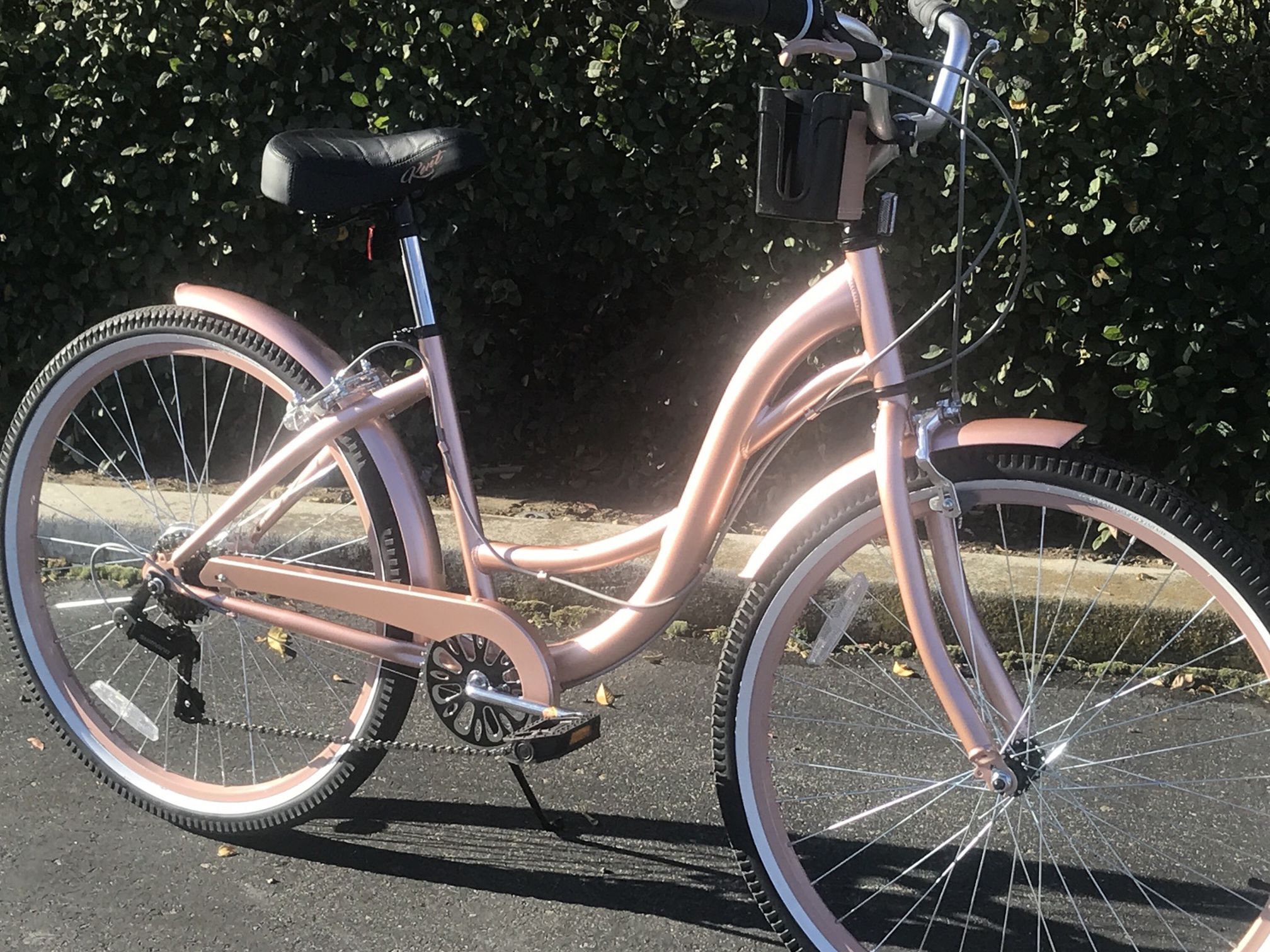NEW BIKE!!! Women’s 7-speed Cruiser Bicycle, Rose Gold