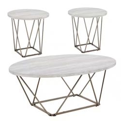 1 Coffee Table And 2 Of Side Table 