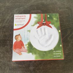 Babyprints Baby's First Handprint or Footprint Ornament Kit No-Bake New