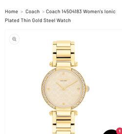 Coach  watch