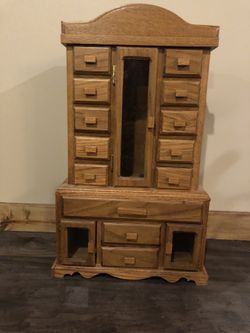 Jewelry Box-2 Feet Tall. Solid Wood! P/U Today In Frankfort near Wolf/Laraway.