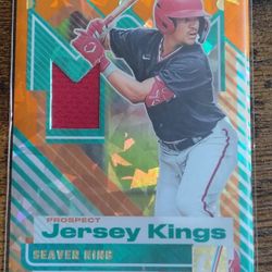 Seaver King Orange Velocity Prospect Jersey Kings Patch 