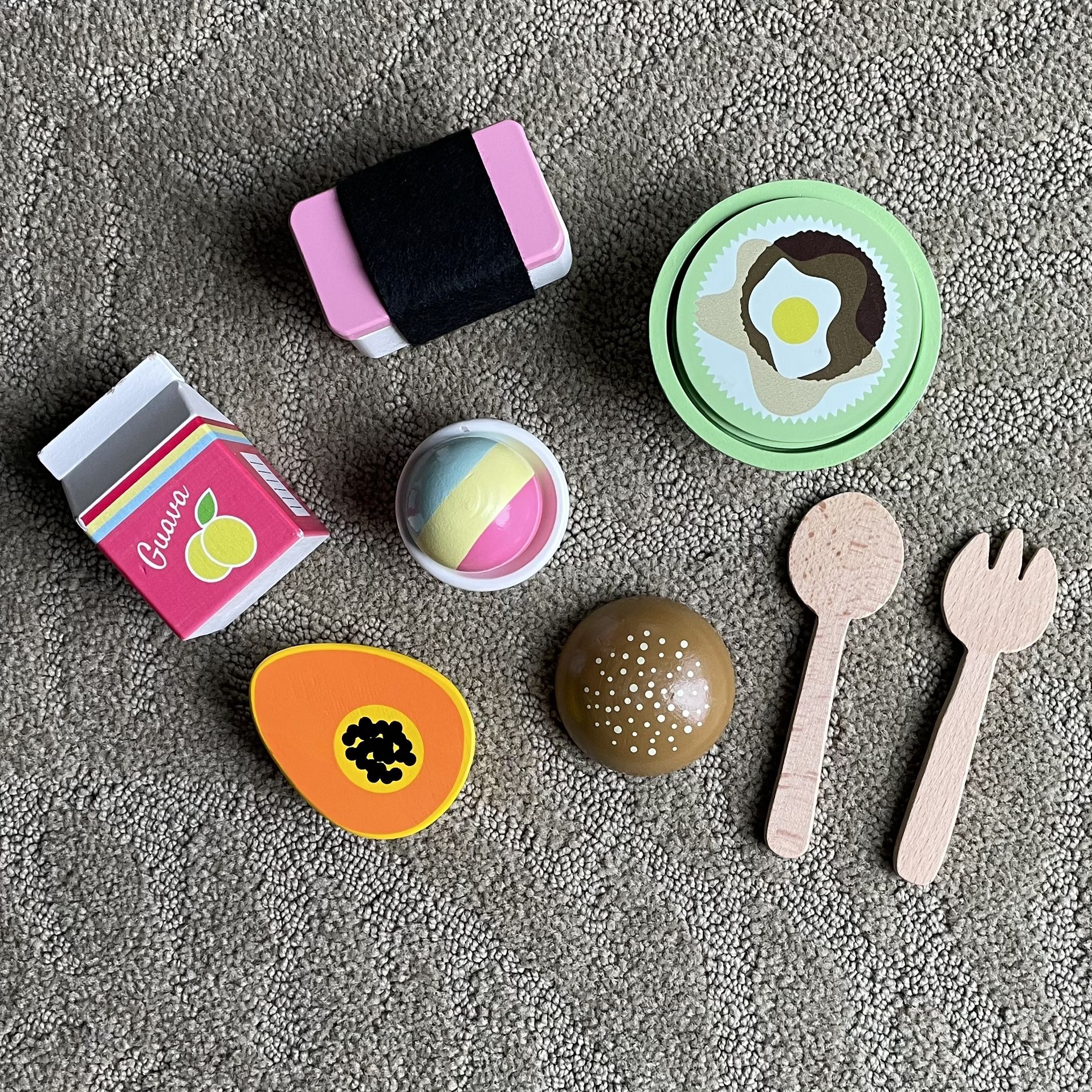 Keiki Kaukau Wooden Play Food Set