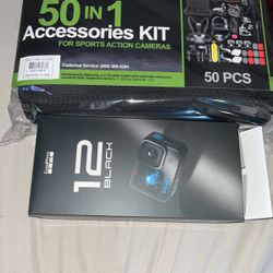 GO PRO 12 HERO W/ 50 Piece Accessory Kit