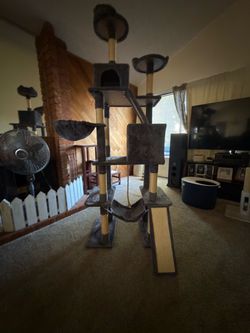 Large Multi-Level Cat Tree Tower