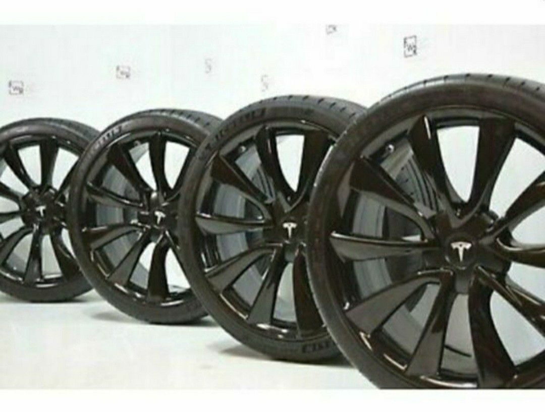 20” Tesla Model 3 Factory 20 Wheels OEM Rims New Take Offs BLACK