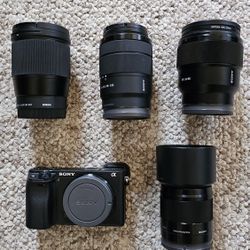 Sony a6400 with multiple lense